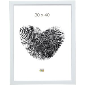 Deknudt Kunststoffrahmen S41VK silberne Kante Premiumglas 10x15 bis 40x50 cm