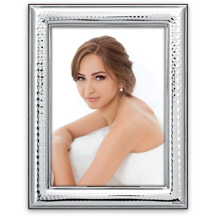 Глянцевая рамка Recanati 15x20 см серебристая