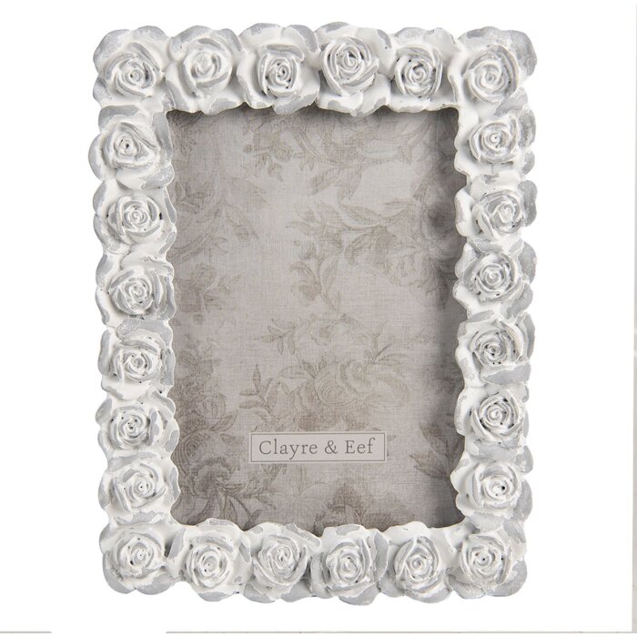 Clayre & Eef Bilderrahmen grau 15x2x20 cm 12x16 cm 2F0812