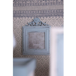 Clayre & Eef 2F0818 Фоторамка 10x10 см зеленая МДФ Прямоугольная фоторамка