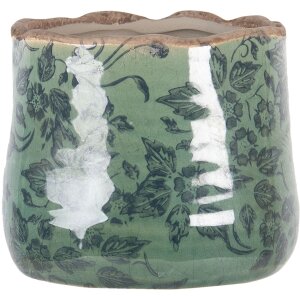 Горшок для цветов зеленый Ø 11x9 см 6CE1252XS