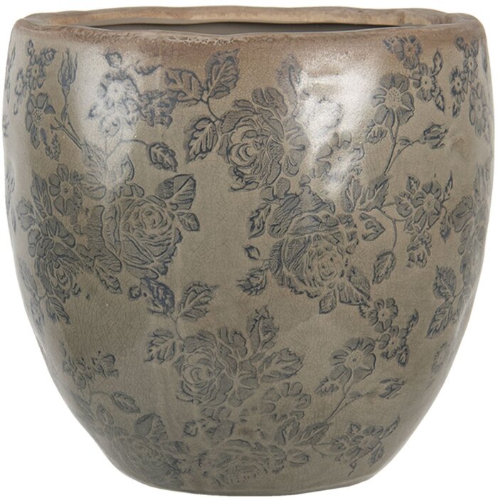 Горшок для цветов зеленый Ø 20x19 см 6CE1257L