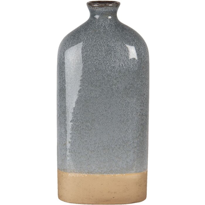Ваза серая 14x7x31 см 6CE1260M