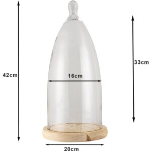Прозрачная стеклянная банка Ø 19x41 см 6GL3006