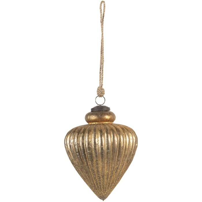 Елочная игрушка золотая Ø 13x16 см 6GL3108