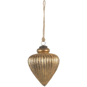 Елочная игрушка золотая Ø 13x16 см 6GL3108