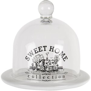 Стеклянная банка-колокол прозрачная Ø 12x12 см...