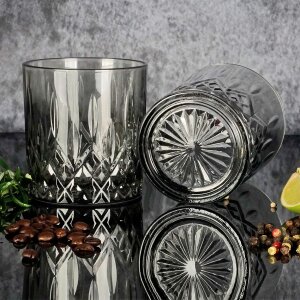 Стакан для питья серый Ø 8x9 см - 280 мл 6GL3468