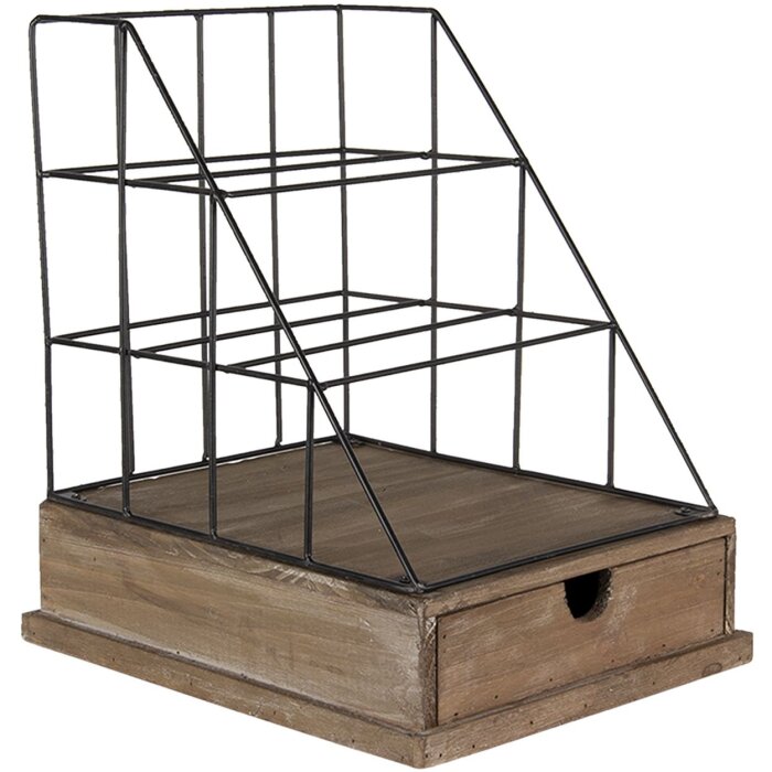 Держатель для писем с ящиком разноцветный 26x32x36 см 6H1978