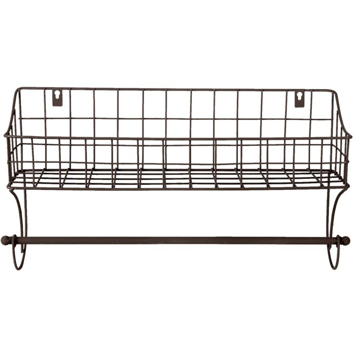 Полотенцесушитель с корзиной черный 44x12x25 см 6Y4305