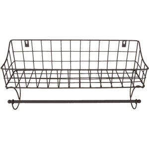 Полотенцесушитель с корзиной черный 44x12x25 см 6Y4305