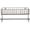 Полотенцесушитель с корзиной черный 44x12x25 см 6Y4305