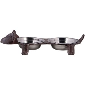 Миска для еды животных коричневая 42x18x18 см 6Y4324