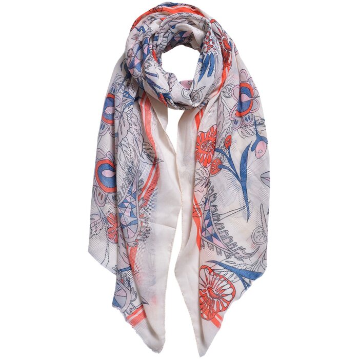 Шарф бежевый 87x180 см JZSC0567BE