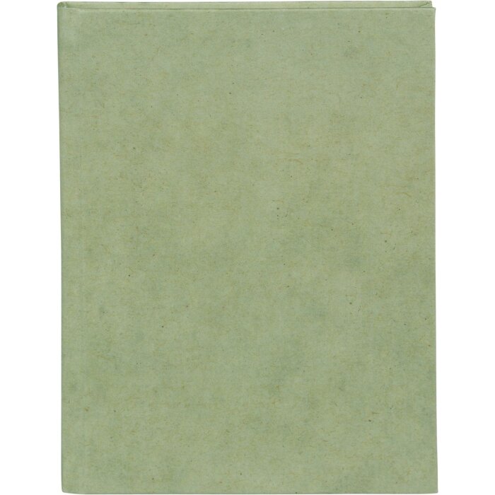 Пеньковый канцелярский блокнот Smoke Green 15x22 см