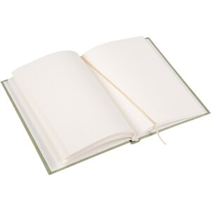 Пеньковый канцелярский блокнот Smoke Green 15x22 см