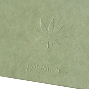 Пеньковый канцелярский блокнот Smoke Green 15x22 см
