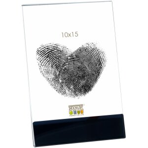 Deknudt Fotohalter S58SG weiß schwarz 10x15 Zentimeter