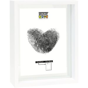 Deknudt Glasrahmen mit Holzkante mit Glas-Passepartout...