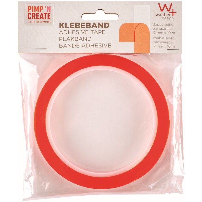 Вальтер двусторонняя клейкая лента PIMP AND CREATE 12 ммx10 м рулон прозрачная