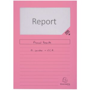 EXACOMPTA 55500E Папка с окошками SUPER Pink A4 160g 100...