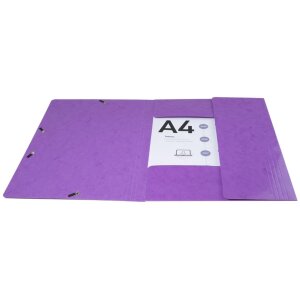 Exacompta 55826E Sammelmappe 3 Klappen Gummizug Maxi DIN A4 Iderama Violett