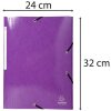 Exacompta 55826E Sammelmappe 3 Klappen Gummizug Maxi DIN A4 Iderama Violett