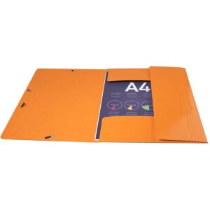 Exacompta Sammelmappe 3 Klappen Gummizug Maxi Capacity A4 Iderama Orange