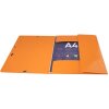 Exacompta Sammelmappe 3 Klappen Gummizug Maxi Capacity A4 Iderama Orange