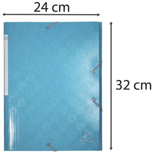 Exacompta 55220E Sammelmappe DIN A4 3 Klappen Gummizug sortierte Farben