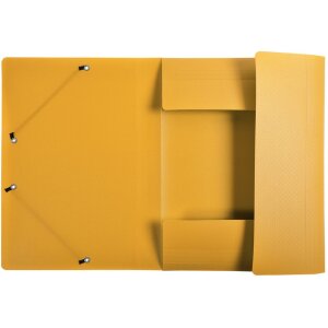 Exacompta Sammelmappe 3 Klappen Gummizug PP 500µ Etikett DIN A4 Farben sortiert