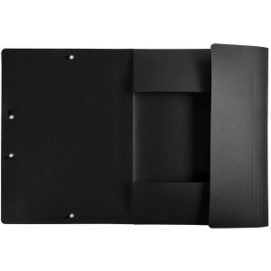 Exacompta Sammelmappe 3 Klappen Gummizug PP 500µ Etikett DIN A4 Farben sortiert