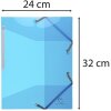 Exacompta Sammelmappe PP 500µ 3 Klappen Gummizug Iderama A4 Hellblau