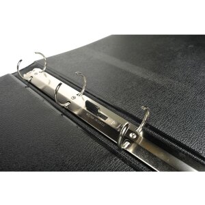 Exacompta Ringbuch PVC 4 Ringe Rücken 40 mm 32,4x48 cm DIN A3 quer Schwarz
