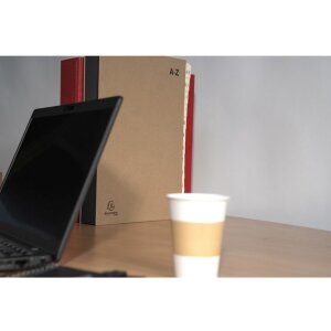 Exacompta Ordnungsmappe 24 Fächer A-Z Kraft DIN A4...