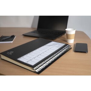 Exacompta 621226E Ordnungsmappe mit festem Deckel dehnbarem Rücken 25x33 cm