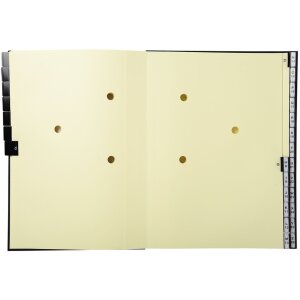 Exacompta 621226E Ordnungsmappe mit festem Deckel dehnbarem Rücken 25x33 cm