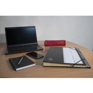 Exacompta Ordnungsmappe Gummizug Harmonika-Rücken 26 Fächer A-Z DIN A4 Schwarz