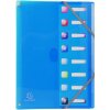 Exacompta Ordnungsmappe dehnbarer Rücken 8 Fächer DIN A4 Iderama sortiert