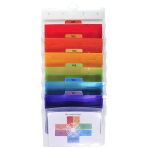 Подвесная папка Crystal с 6 отделениями DIN A4 прозрачная