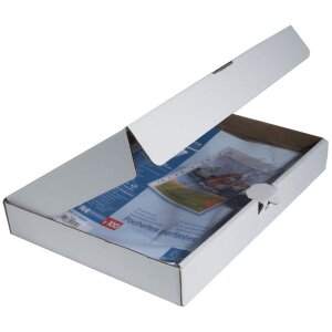 Exacompta 100 карманов для брошюр, открытые сверху и по бокам, гладкие DIN A4