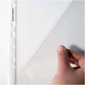 Exacompta 100 карманов для брошюр, открытые сверху и по бокам, гладкие DIN A4