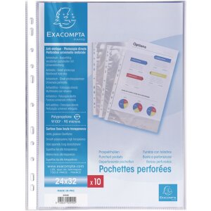Exacompta 5990E Карманы для листовок 10 штук 90µ A4...