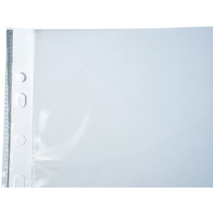 Exacompta 5990E Карманы для листовок 10 штук 90µ A4 кристально чистые перфорированные с открытым верхом