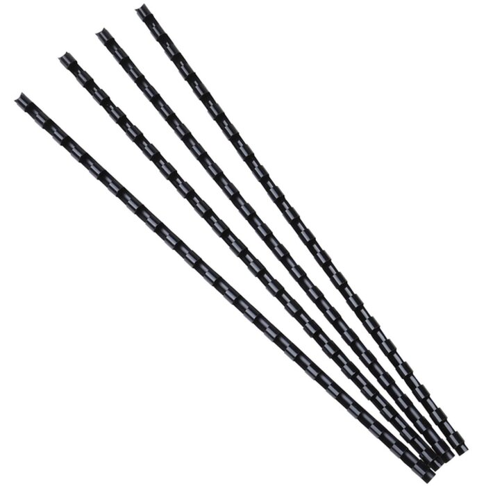 Exacompta 75101E 100 спиралей ПВХ 6 мм черные для документов A4/A3