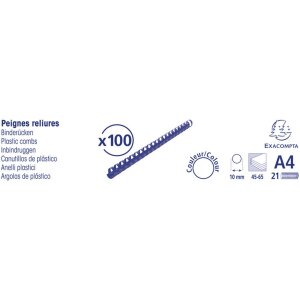 Exacompta 75301E Переплетные спирали 10 мм 21 кольцо для...