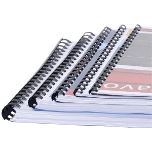 Exacompta 75301E Переплетные спирали 10 мм 21 кольцо для DIN A4 черный 100 шт.