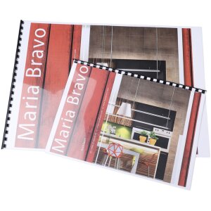 Exacompta 75601E Спирали для переплета из ПВХ 20 мм для DIN A4 21 кольцо черные 100 шт.