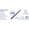 Exacompta 75601E Спирали для переплета из ПВХ 20 мм для DIN A4 21 кольцо черные 100 шт.