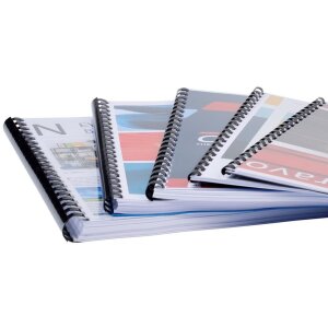 Exacompta 75901E Упаковка из 50 переплетных спиралей 45 мм ПВХ для DIN A4 Черный